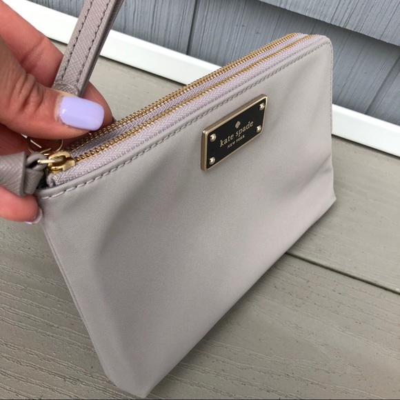 Kate Spade “leoni” nylon double zip wristlet - Picture 5 of 8